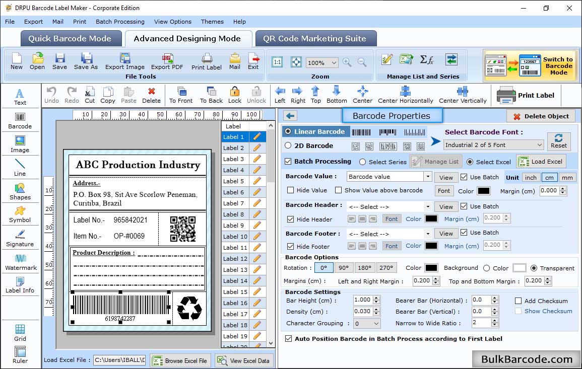 Enter Barcode Value