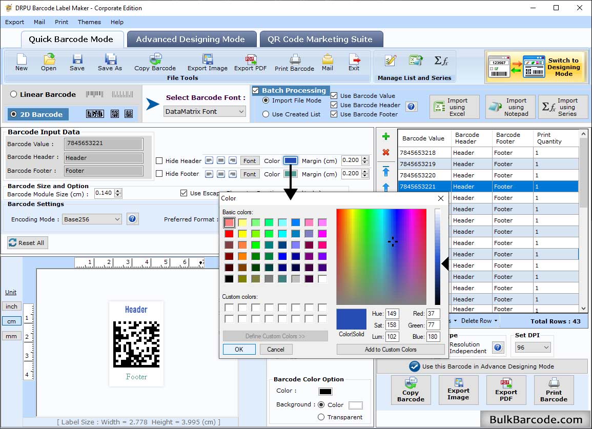 Barcode Software - Corporate